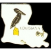 LOUISIANA PIN LA STATE SHAPE PIN